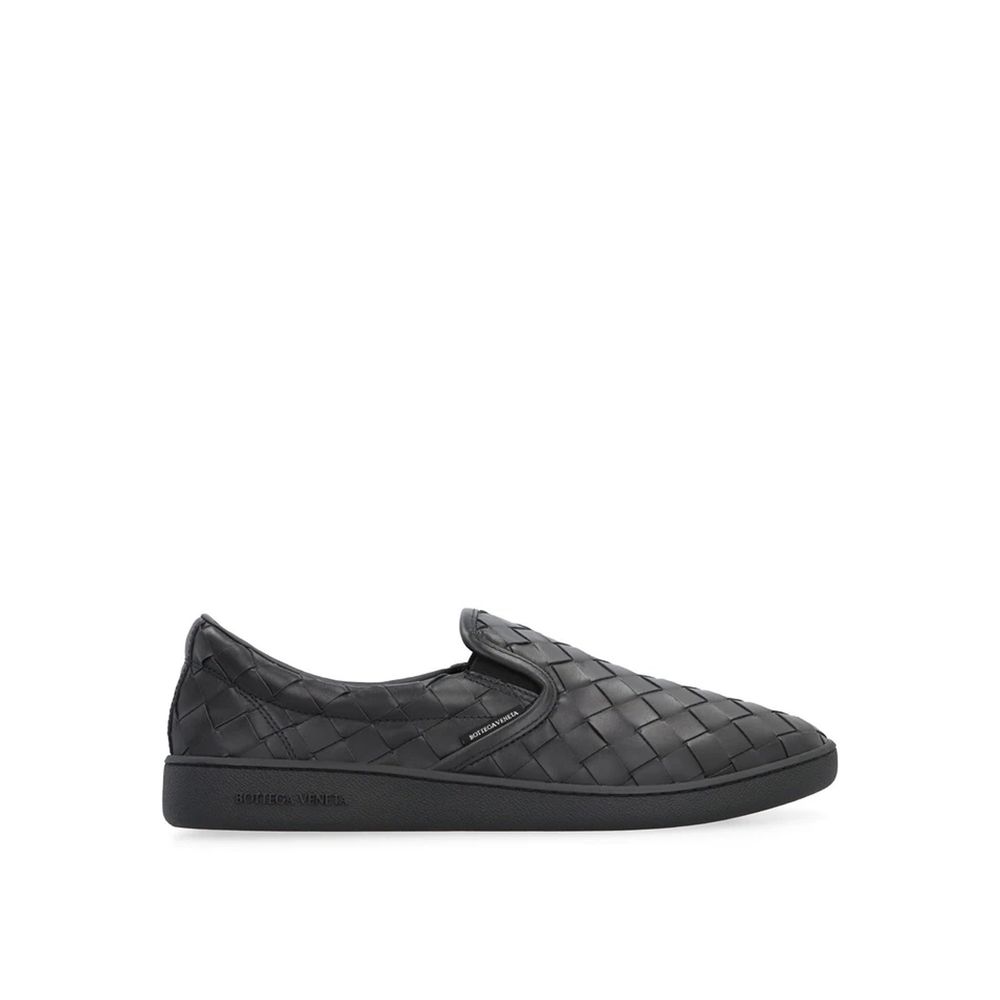 Black Calfskin Low Top Sneakers