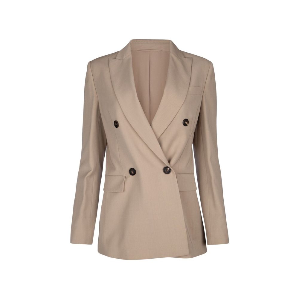 Beige Virgin Wool Blazer