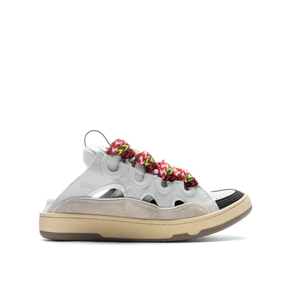 White Calfskin Chunky Sneakers