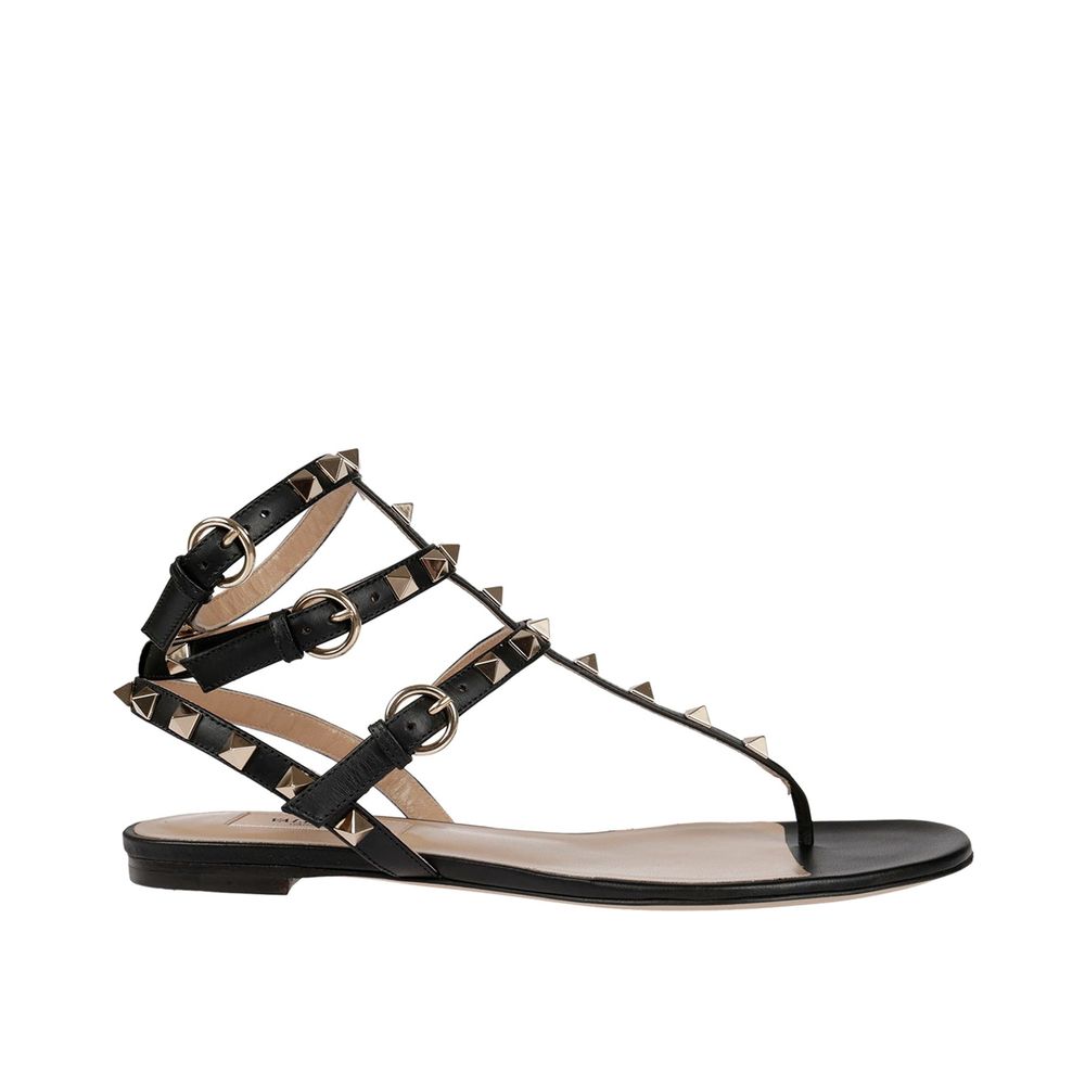 Black Calfskin Sandals