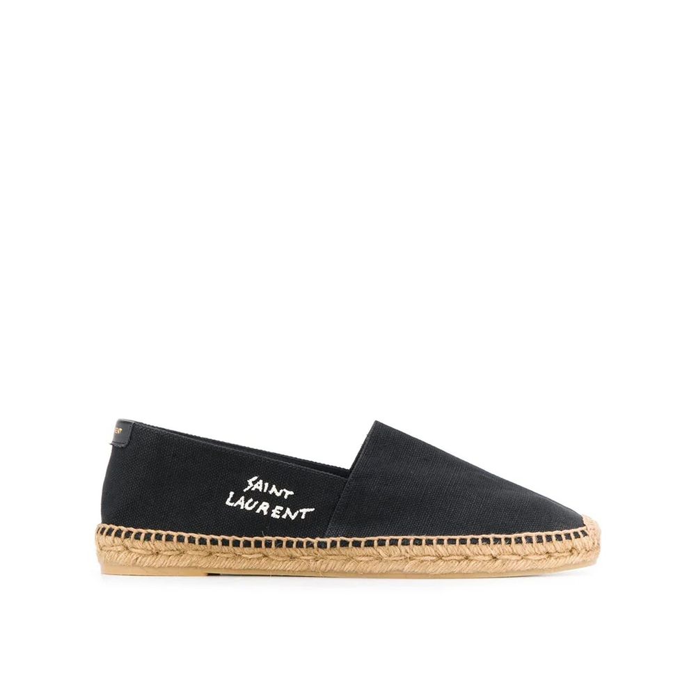 Black Canvas Espadrilles