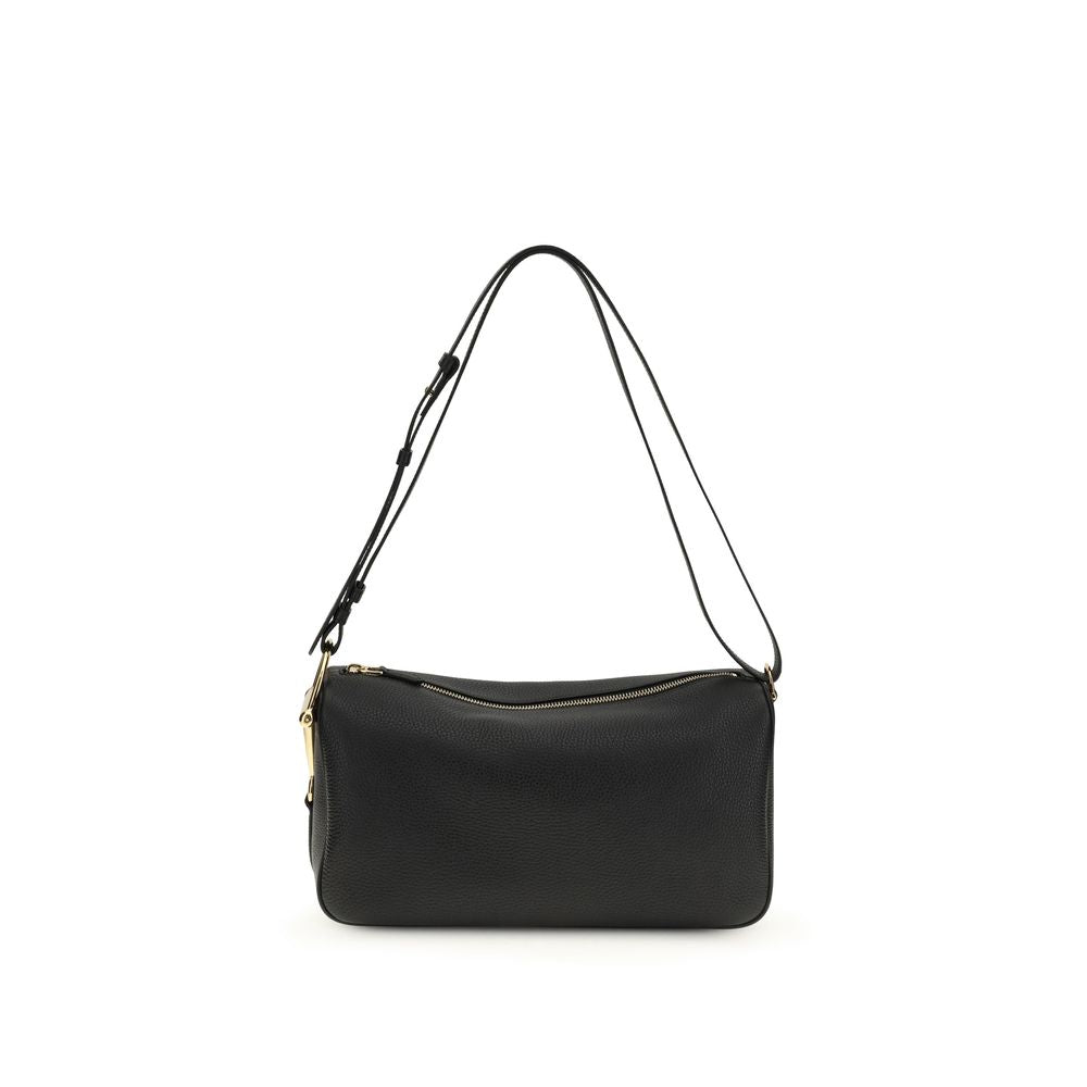 Black Calf Leather Bos Taurus Shoulder Bag