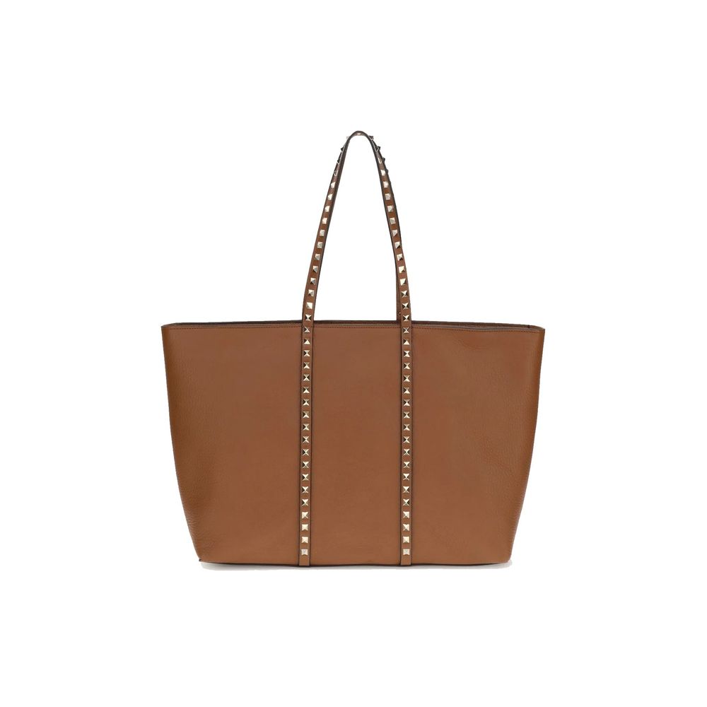 Brown Calfskin Tote Bag