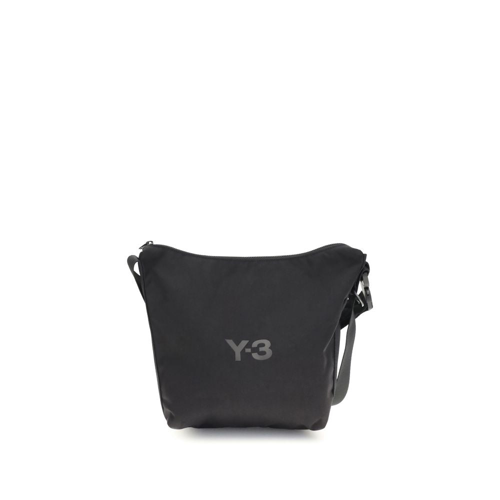 Black Polyester Shoulder Bag