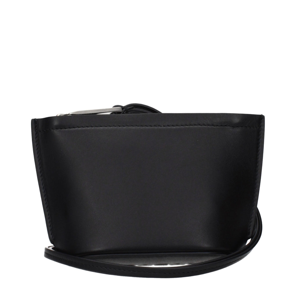 Black Leather Clutch Bag