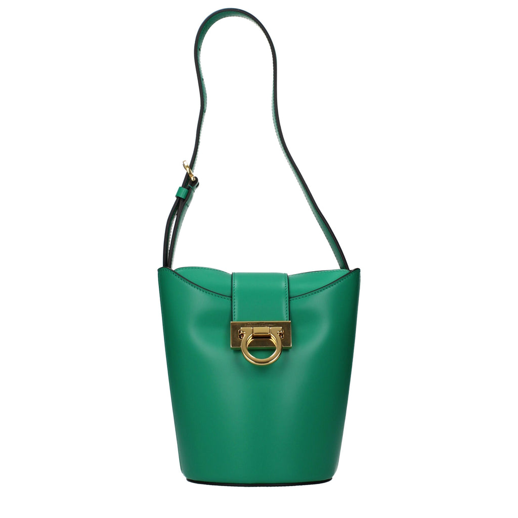 Green Leather Shoulder Bag