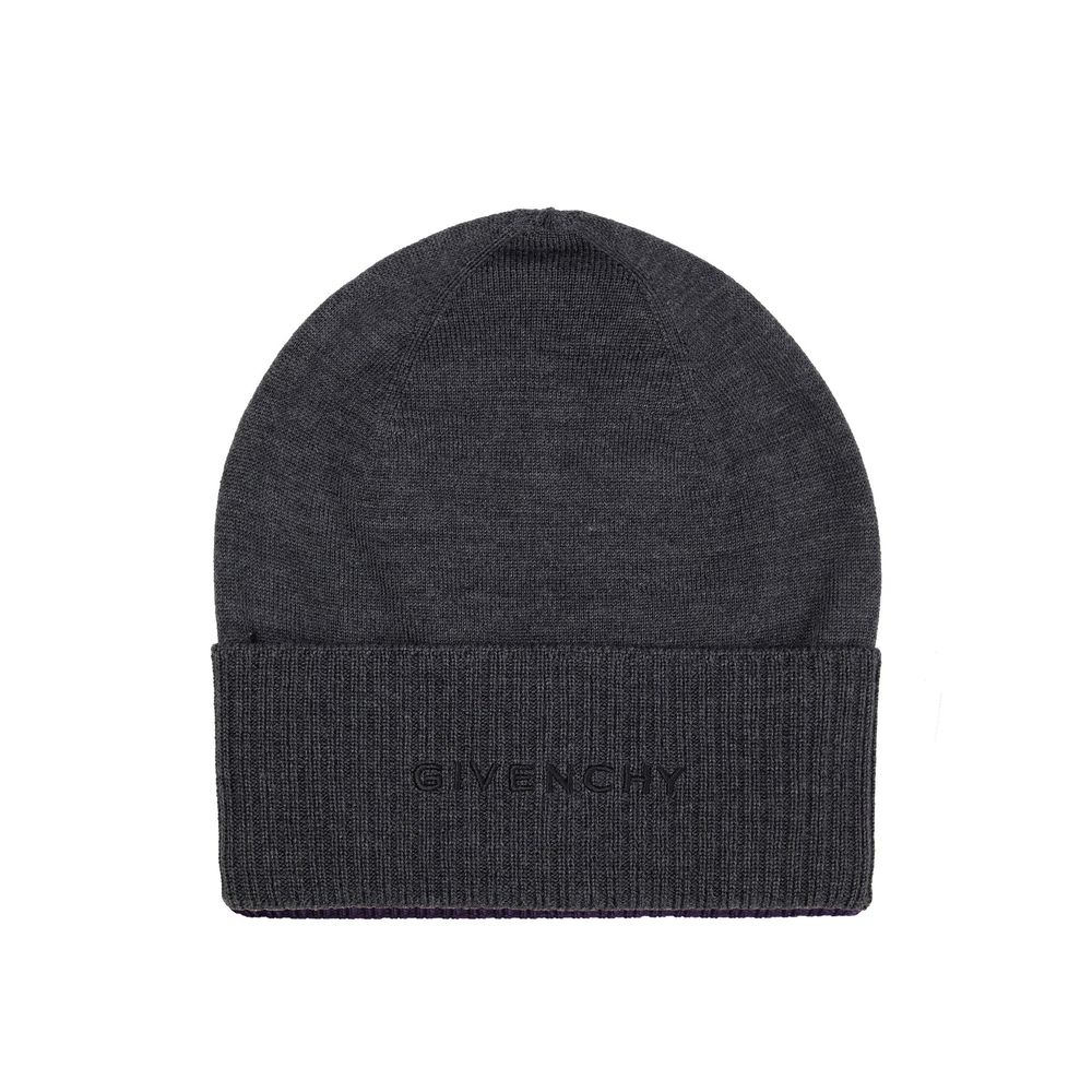 Gray Wool Beanie