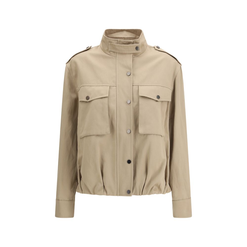 Beige Cotton Coat