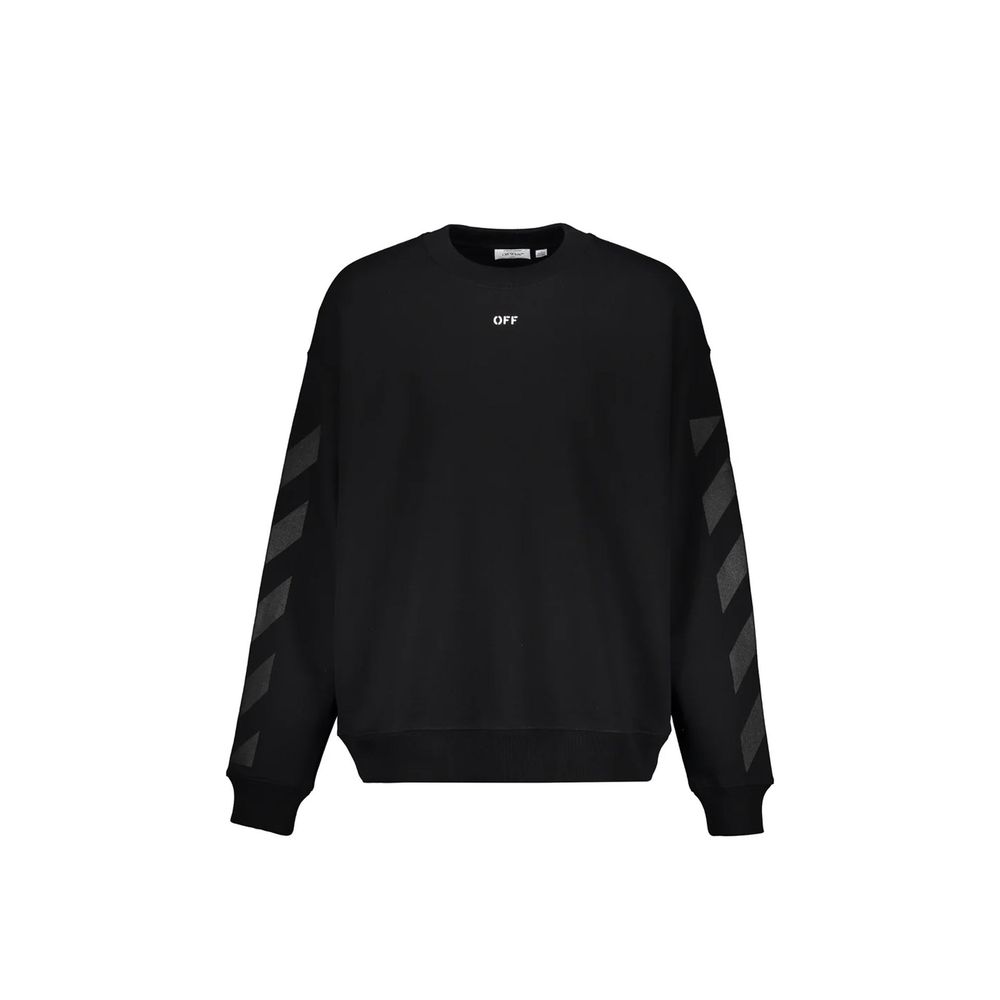Black Cotton Sweatshirt