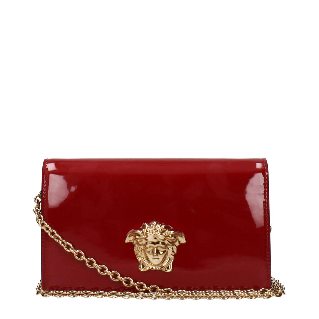 Red Leather Clutch Bag