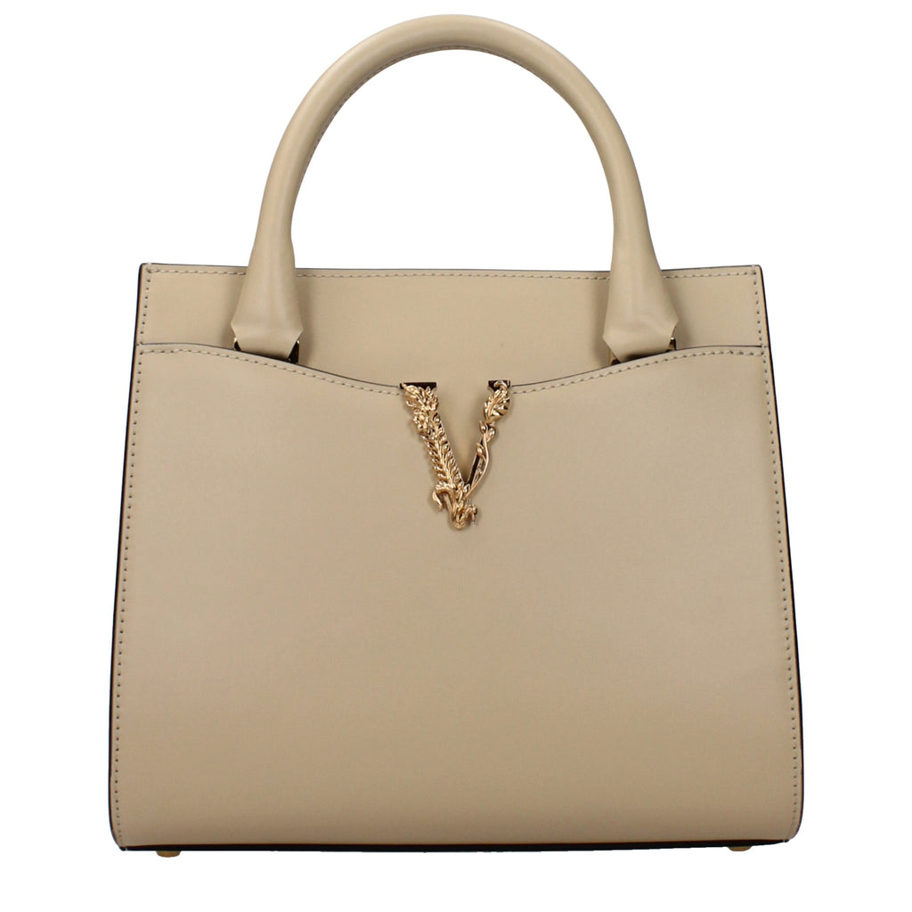 Beige Leather Handbag