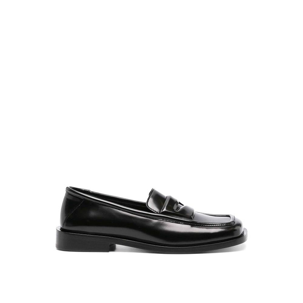 Black Calfskin Slip-On Loafers