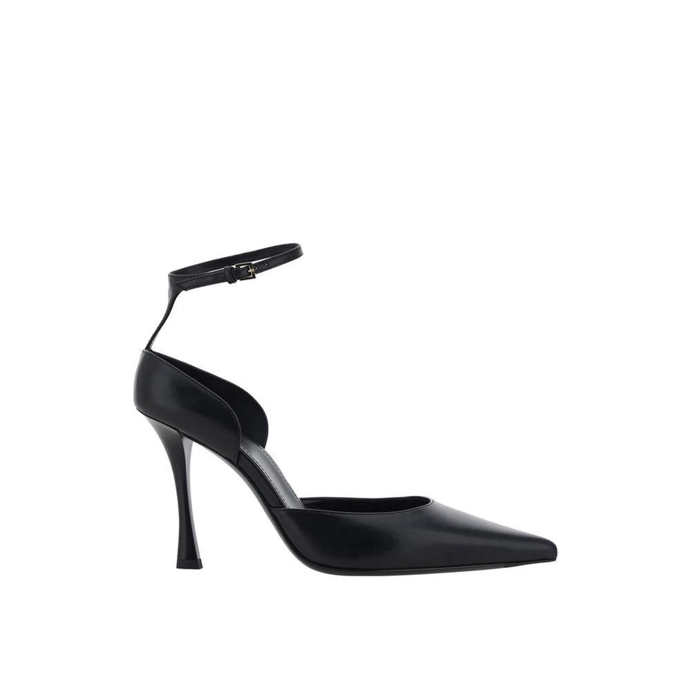 Black Lamb Leather Pumps