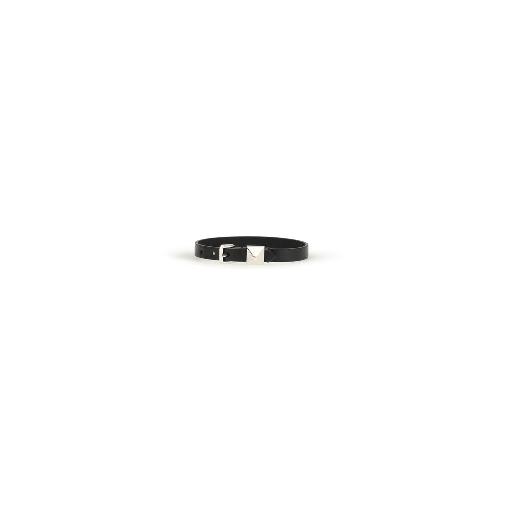 Black Calf Leather Bos Taurus Bracelet
