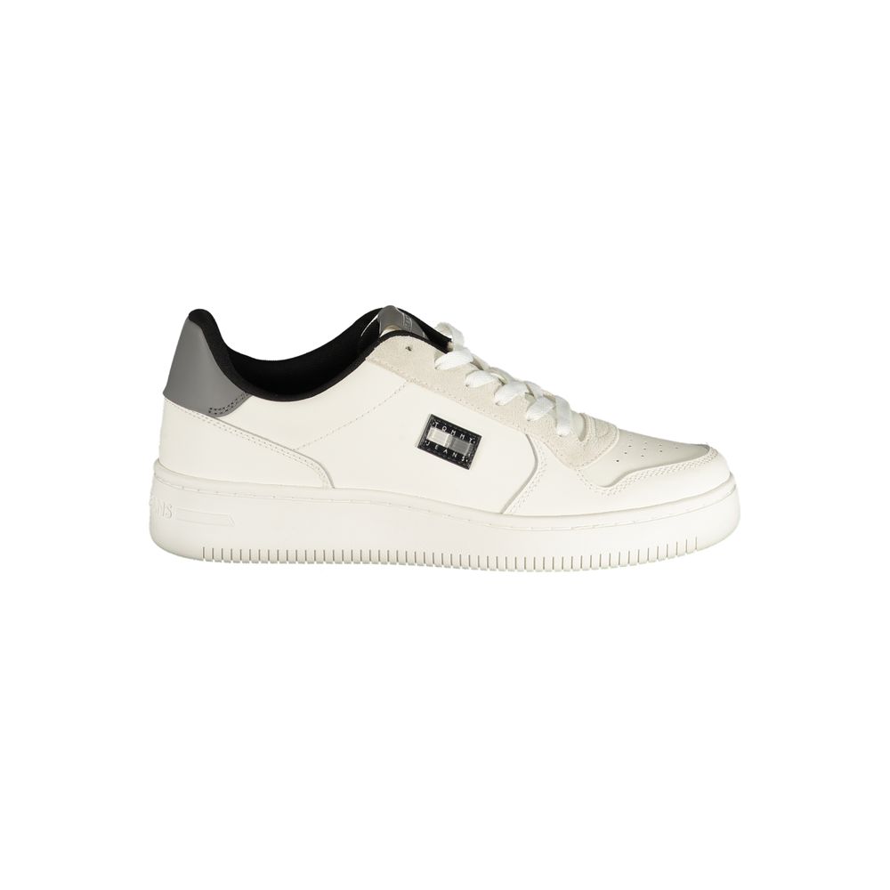 Bianco Poliuretano Uomo Sneaker
