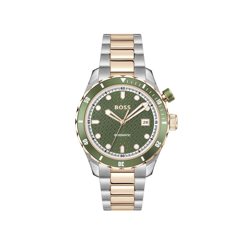 Gray Stainless Steel Dress Watch