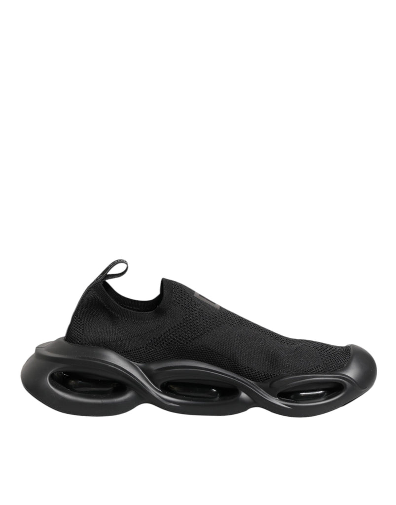 Black Slip On Wave Low Top Sneakers Shoes