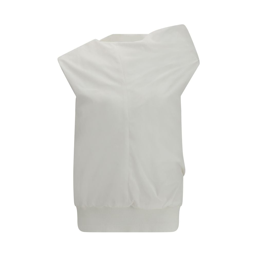 White Polyester Sweatshirt