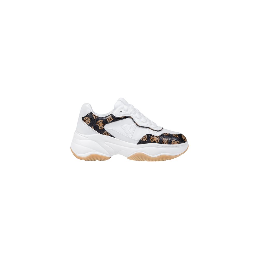 White Polyethylene Chunky Sneakers