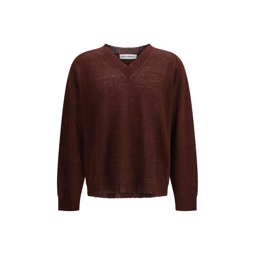 Bordeaux Linen Sweatshirt