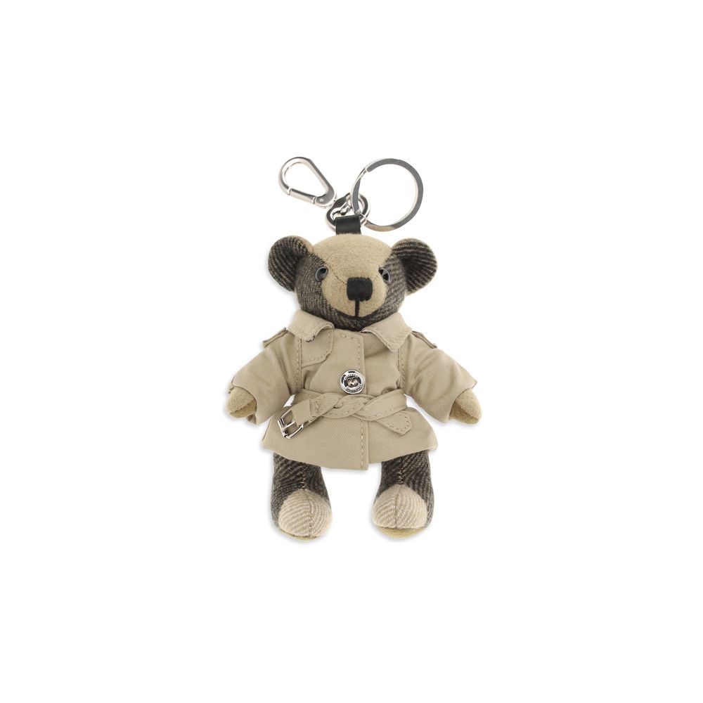 Beige Cashmere Keychain