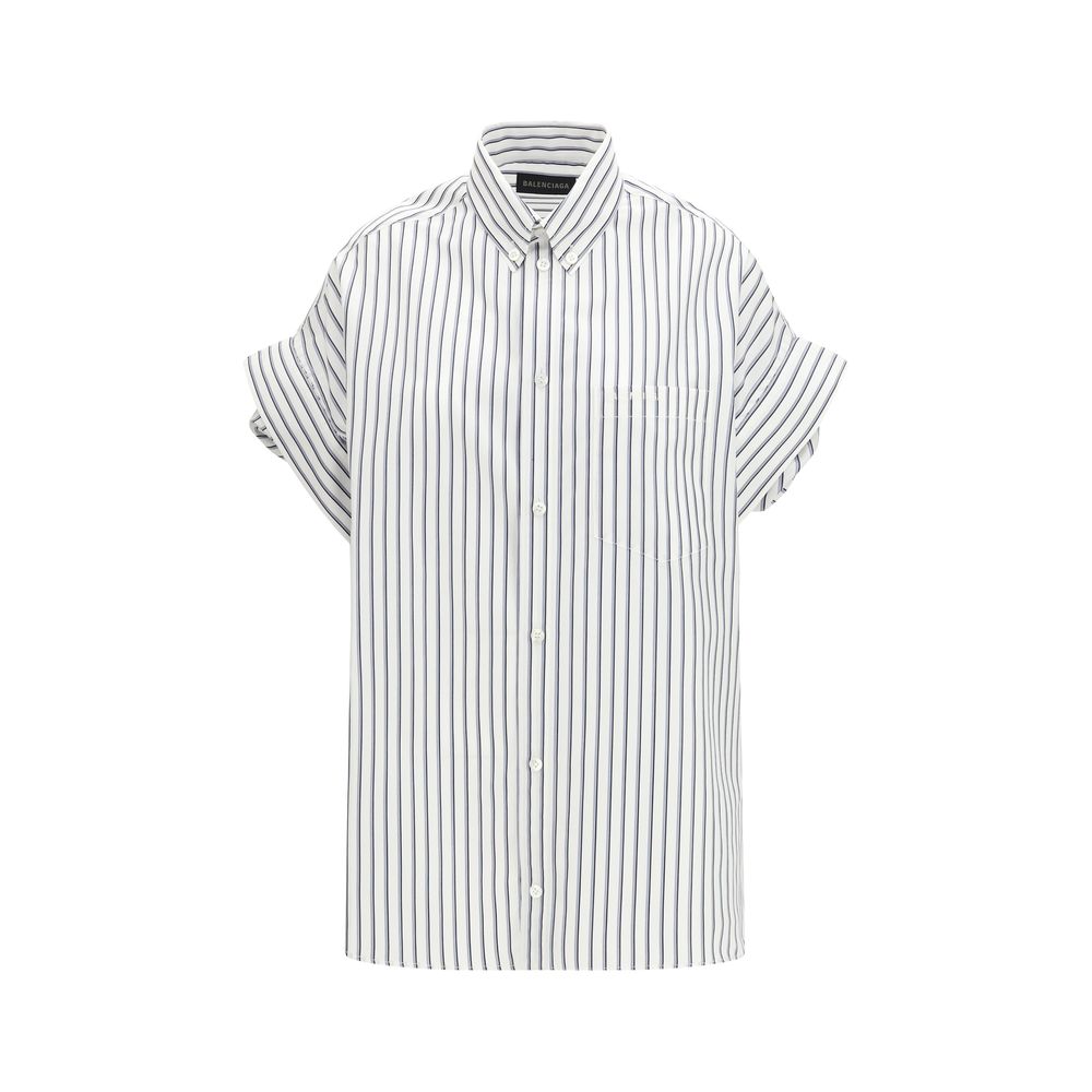 White Cotton Shortsleeve Shirt