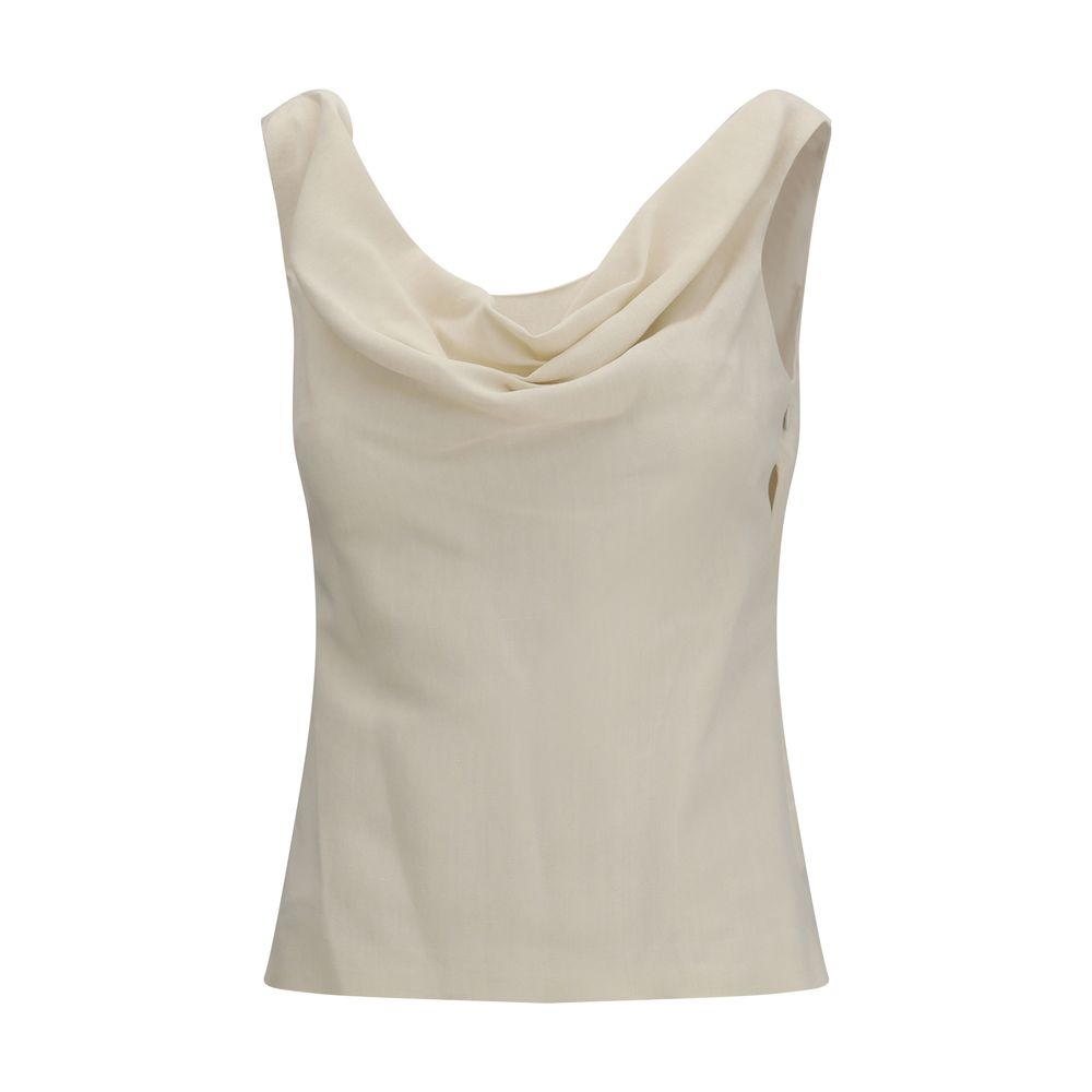 Beige Viscose Top