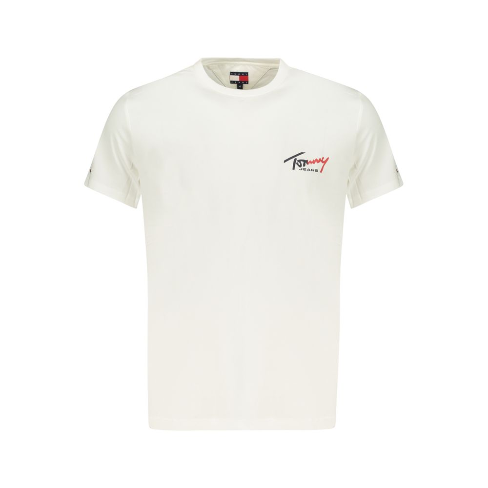 White Cotton Men T-Shirt