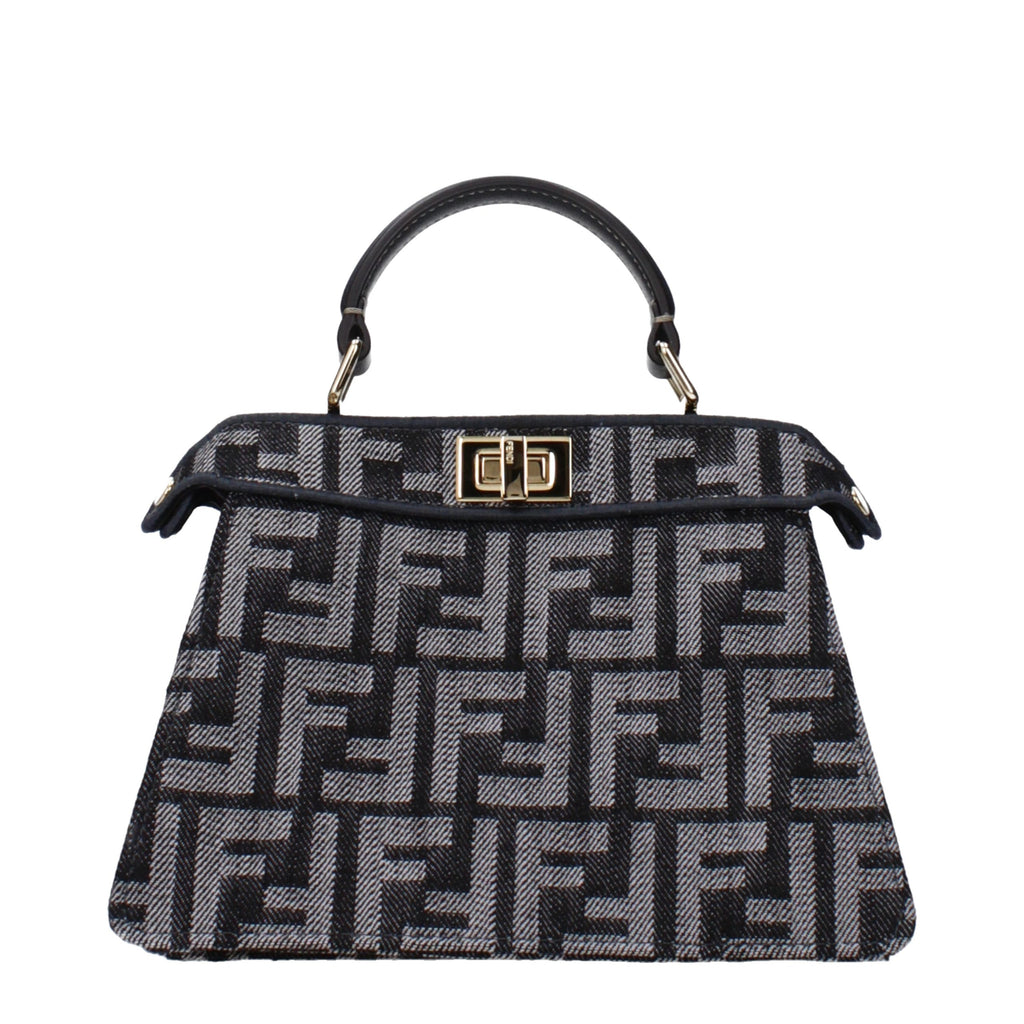 Black Fabric Handbag