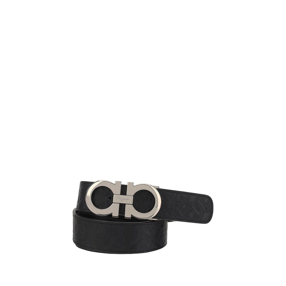 Black Calf Leather Bos Taurus Belt