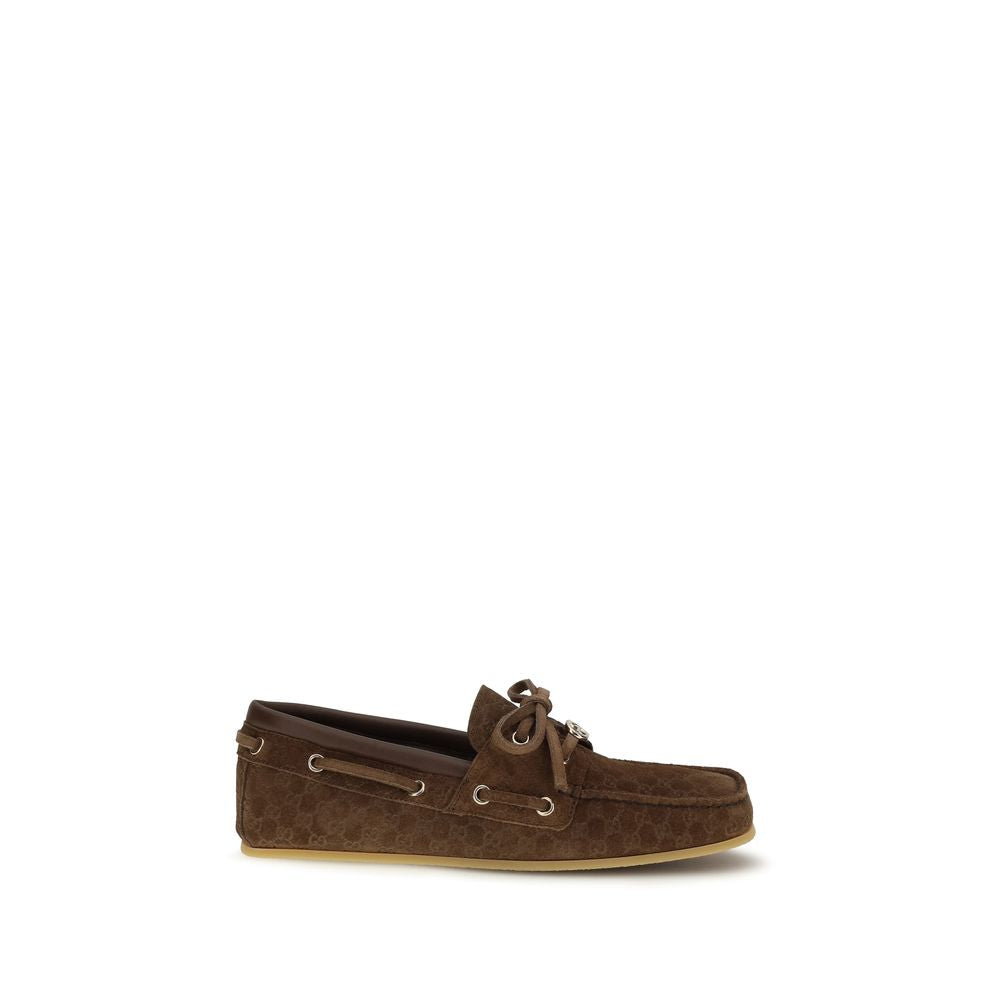 Brown Calf Leather Bos Taurus Slip-On Loafers