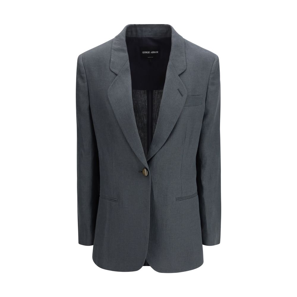 Gray Linen Jackets And Coat
