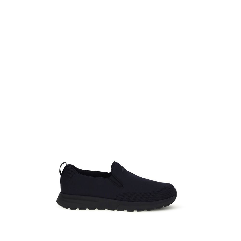Blue Fabric Sneakers