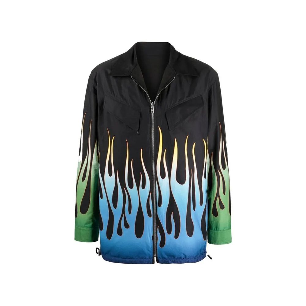 Black Cotton Shell Jacket