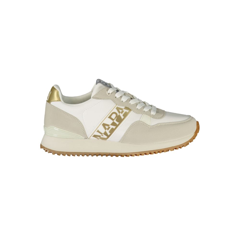 Blue Polyester Athletic Sneakers