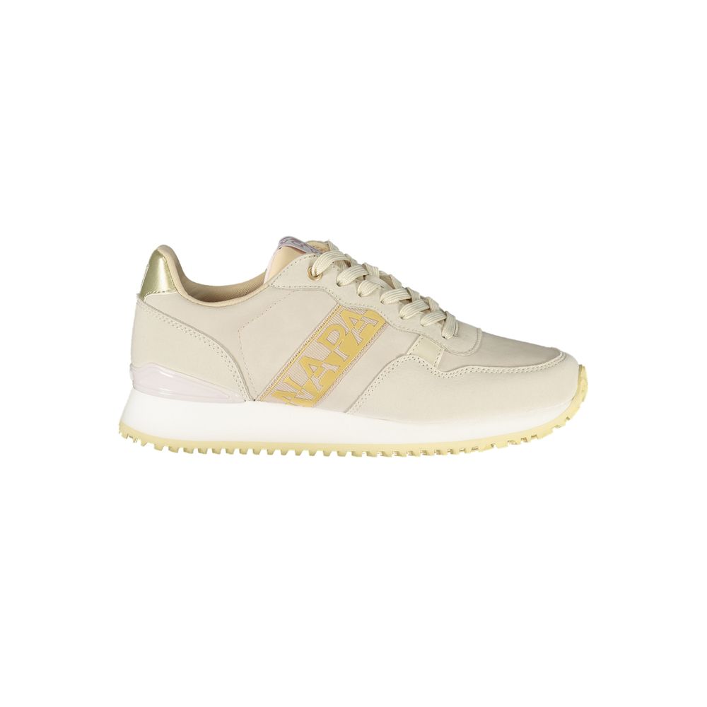 Pink Polyester Athletic Sneakers