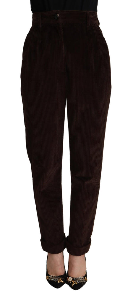 Bordeaux Corduroy Cotton Trouser Tapered Pants