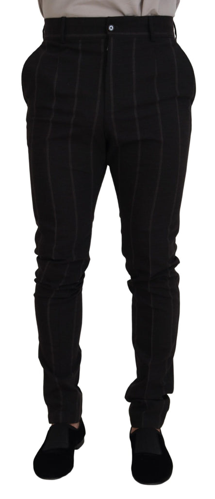 Black Wool Chino Formal Men Pants