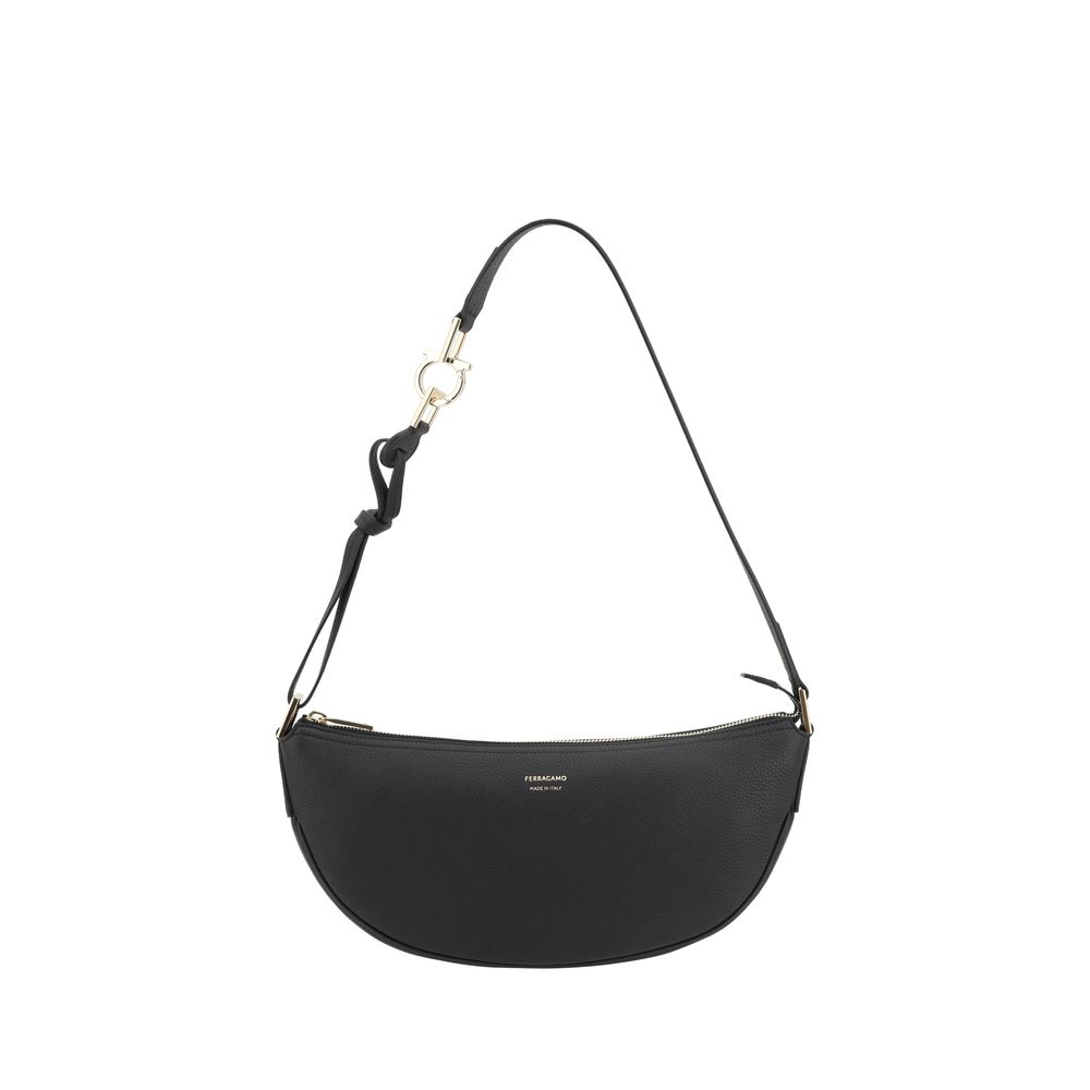 Black Calf Leather Bos Taurus Shoulder Bag