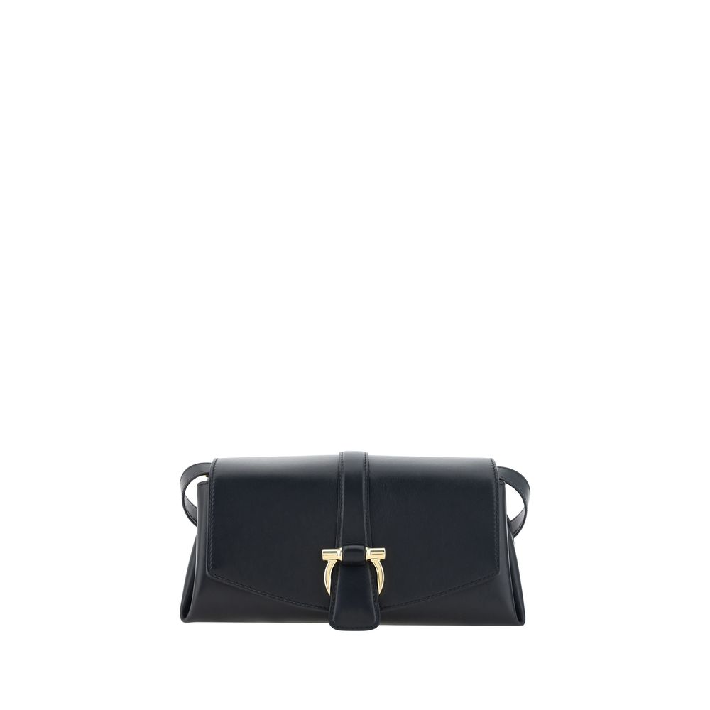 Black Calf Leather Bos Taurus Shoulder Bag