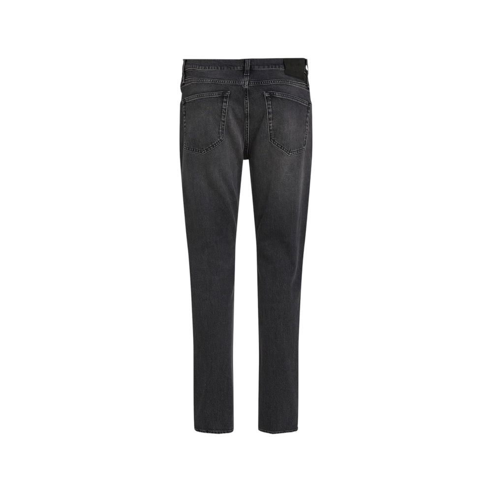 Black Cotton Skinny Jeans
