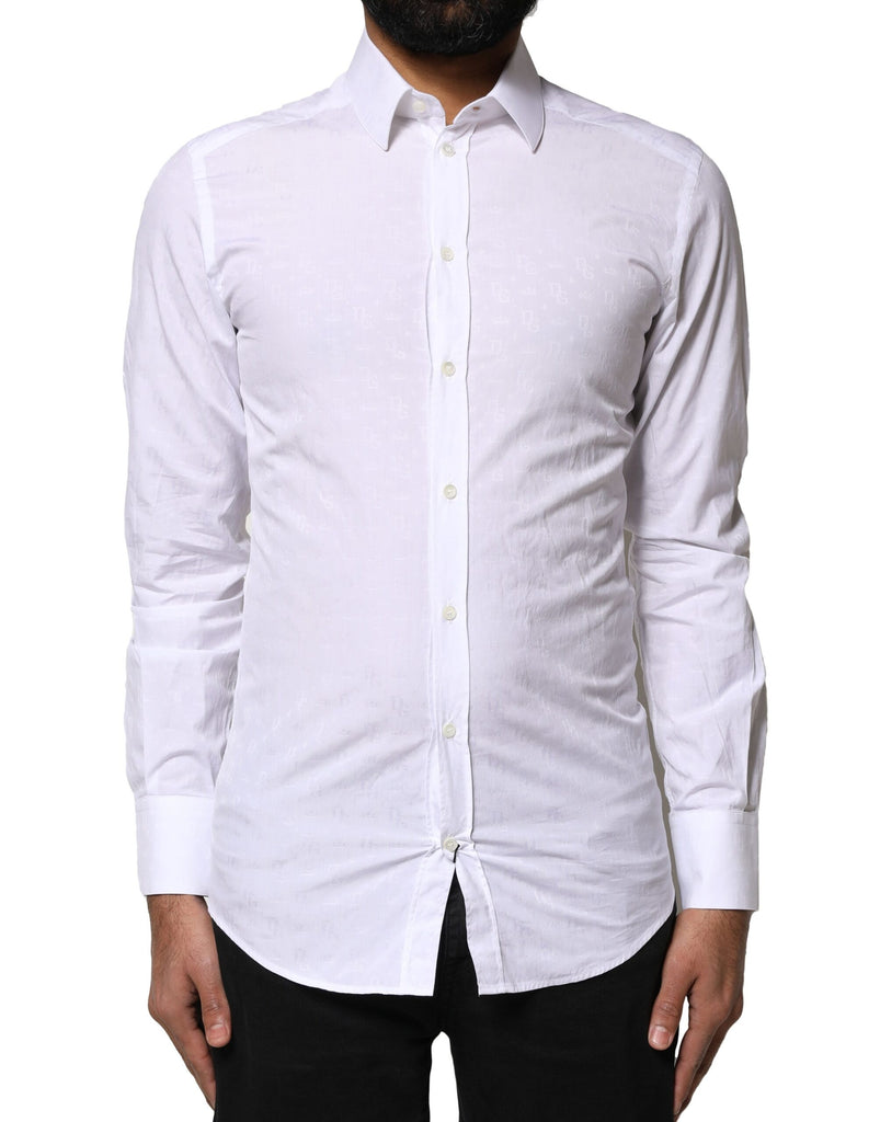 White GOLD Cotton Long Sleeves Dress Shirt