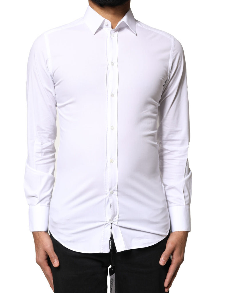 White GOLD Cotton Long Sleeves Dress Shirt