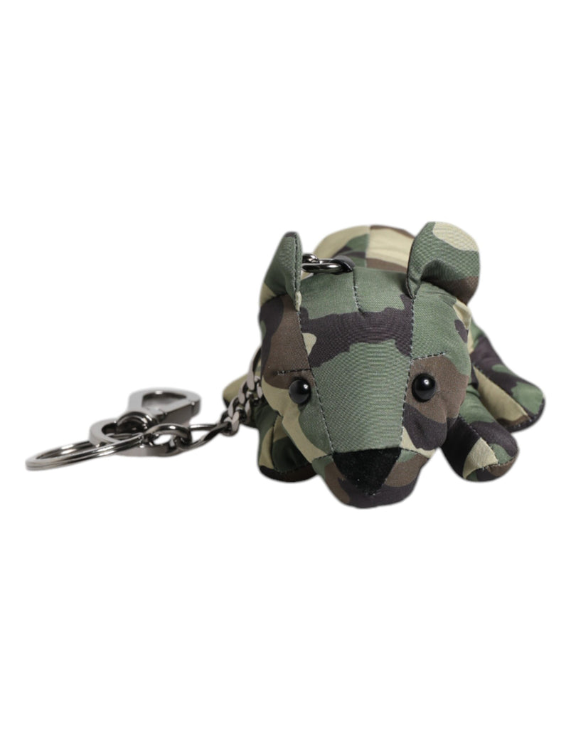 Multicolor Camouflage Animal Silhouette Keychain Keyring