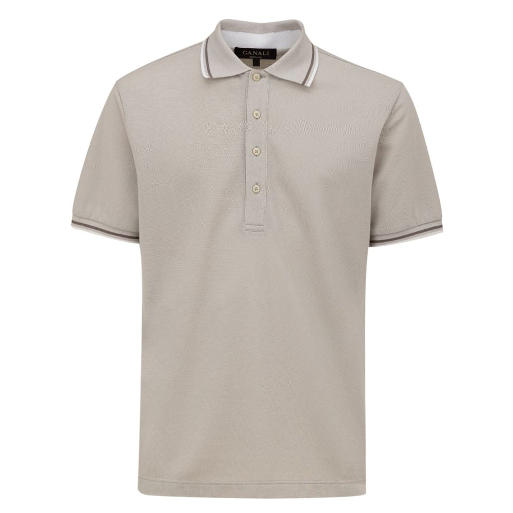 Brown Cotton Polo Shirt