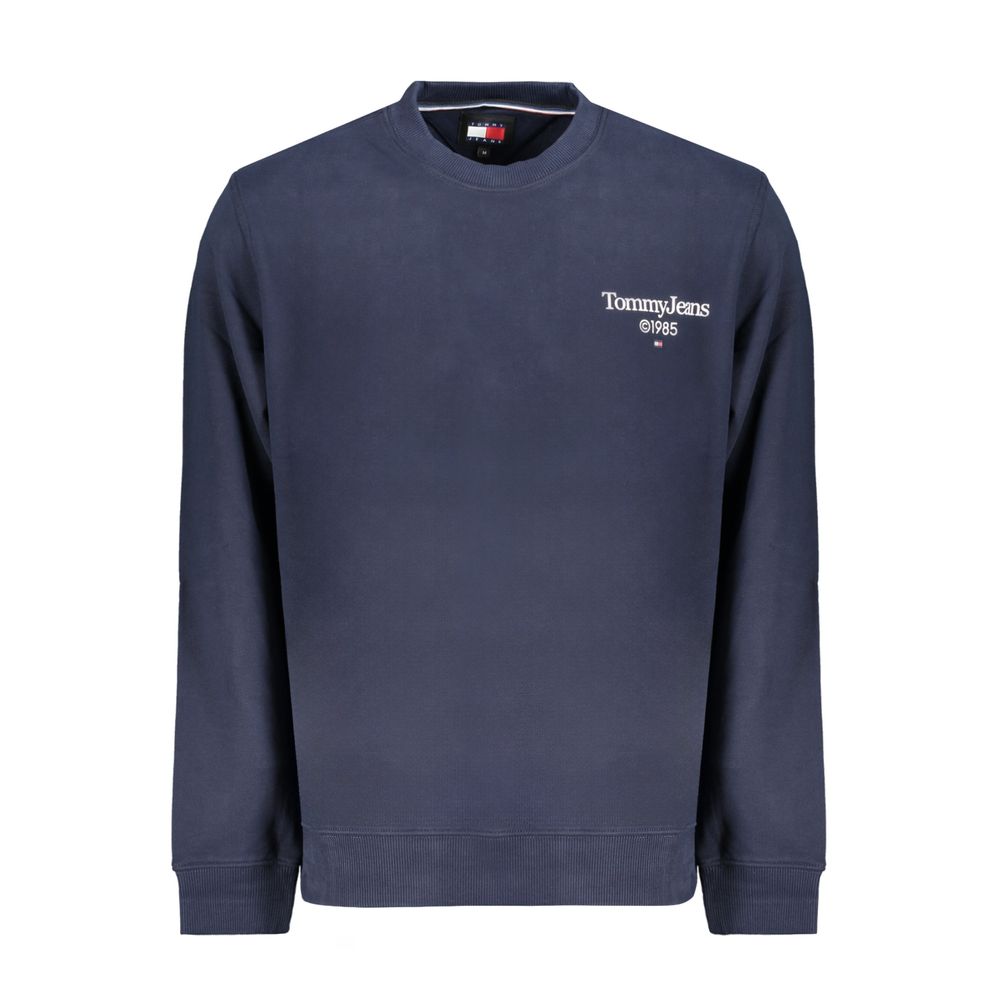 Blue Cotton Men Sweater