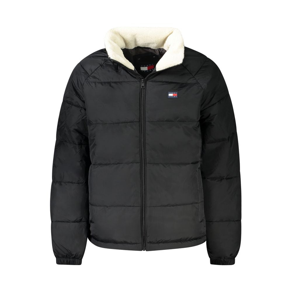 Black Polyester Men's Jacket