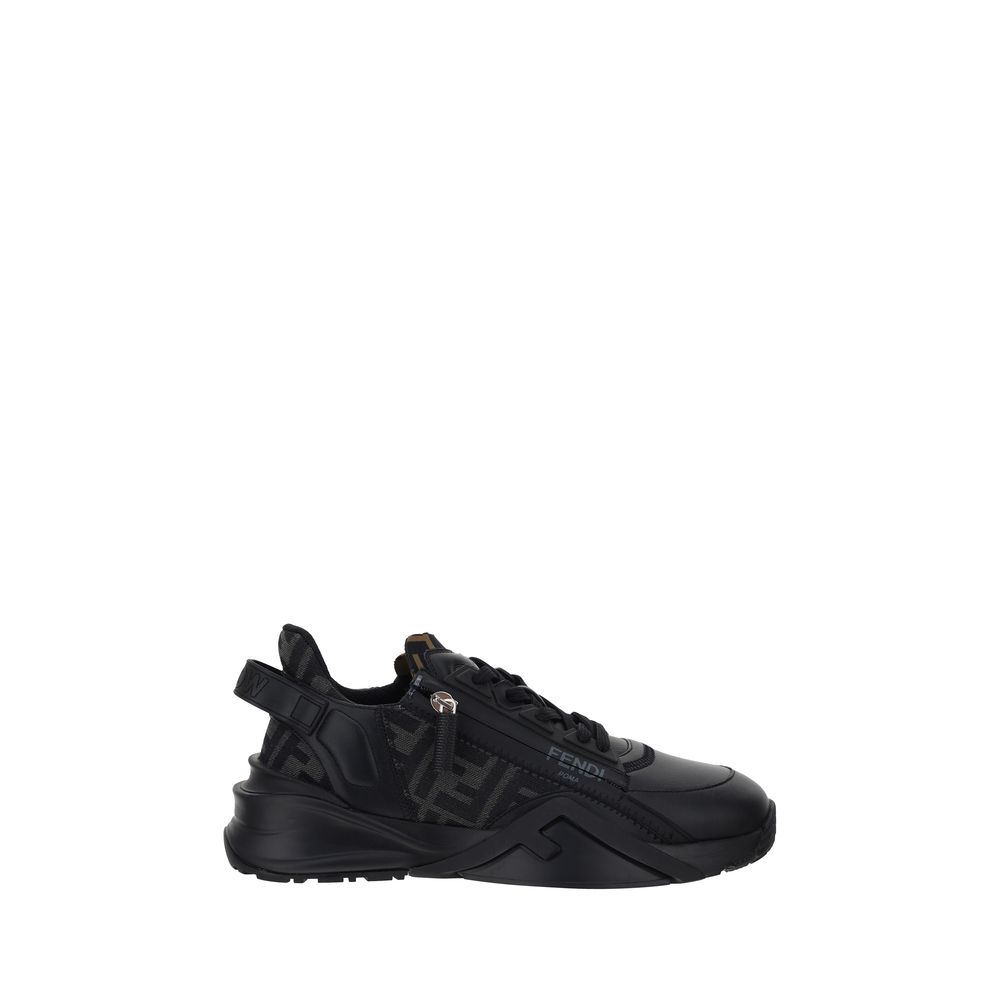 Black Calf Leather Bos Taurus Athletic Sneakers