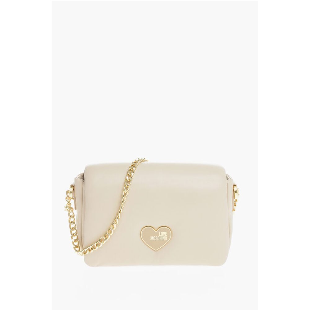 Beige Polyethylene Shoulder Bag