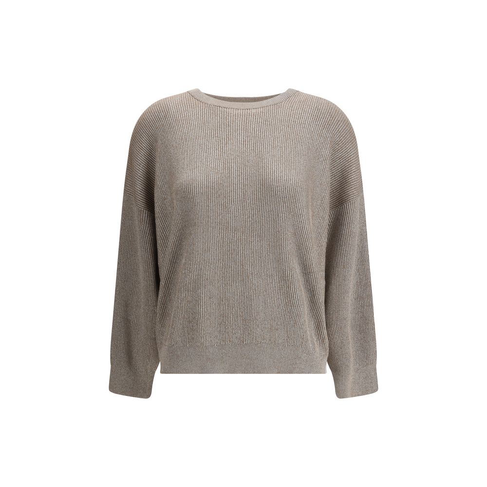 Beige Cotton Sweatshirt
